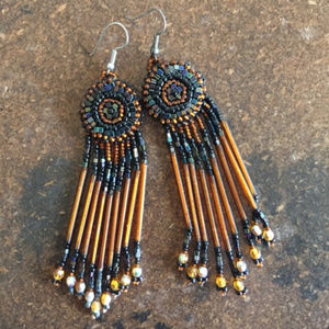 Beaded native earrings